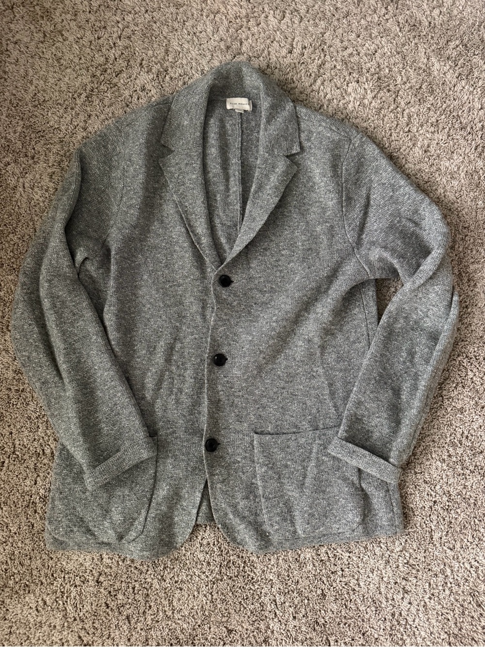 Club Monaco Men's Gray Knit Blazer